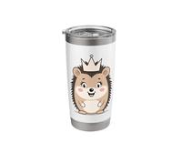 Hedgehog with Crown Illustration Stainless Steel Insulated Tumbler