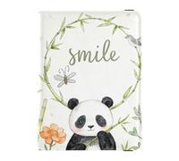 Hedgehog with Flower Travel Wallet Leather Passport Holder Large Capacity Money&Card Case for Men Trip Essentials, Panda, One Size, Fashion