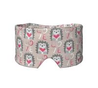Hedgehog with Heart Love, Full Eye Covers Light Blocking Eye Mask Sleep Eye and Ear Muffs