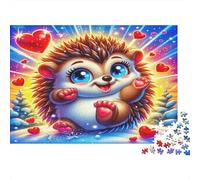 Hedgehog1000 Piece Jigsaw Puzzle for Adults Educational Games Cute PetFun And Challenging for Home Decoration Great Gift Idea38x26cm/1000pcs