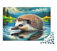 Hedgehog1000 Piece Jigsaw Puzzle for Adults Family Game Cute PetFun And Challenging Home Decors Great Gift Idea70x50cm/1000pcs