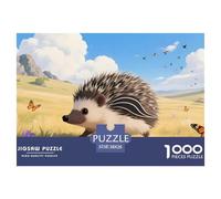 Hedgehog1000Pieces JigsawPuzzleswildlife ForAdults Colourful Brainteasing Age12+byth Challenging The Impossible Difficult Game Fun, Challenging 38x26cm/1000pcs