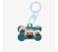 Hedgehogs in The Water Pet ID Tags - Cute and Stylish Pet Identification Tags for Daily Use and Travel, Suitable for Small and Large Dogs