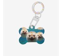 Hedgehogs in The Water Pet ID Tags - Cute and Stylish Pet Identification Tags for Daily Use and Travel, Suitable for Small and Large Dogs