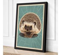 Hedgehog's Radiant Gaze Canvas Wall Art Print 30x20 Inch (76 x 51 cm)