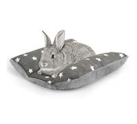 Hedgeink Rabbit Bed 15"X14"Thickened and Soft Bunny Bed Washable Cuddle Cushion Plush Mat Double-Sided Plush Small Pet Flop Mat Cotton Pillow for Rabbit
