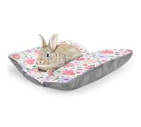 Hedgeink Rabbit Bed 18"X15"Thickened and Soft Bunny Bed Washable Cuddle Cushion Plush Mat Double-Sided Plush Small Pet Flop Mat Cotton Pillow for Rabbit