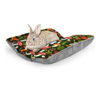 Hedgeink Rabbit Bed 18"X15"Thickened and Soft Bunny Bed Washable Cuddle Cushion Plush Mat Double-Sided Plush Small Pet Flop Mat Cotton Pillow for Rabbit
