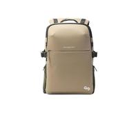 Hedgren Rail, 3 Compartment Backpack 15.6" + Rain Cover + RFID Unisex Adult, Vintage Beige Eco, One Size