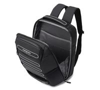 Hedgren Unisex's Handle M P 2 COMP Backpack M 15.6" + RFID, Black, One Size