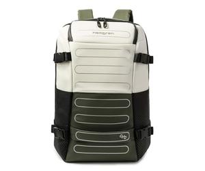 Hedgren Unisex's Trip M P EXP Travel Backpack M 15.6" + RFID, Vaporous Grey/Olive, One Size