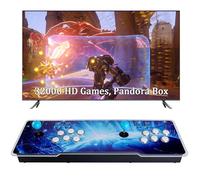 Hedlaoy 32000 Games 3D Pandora Box Arcade Console, Retro Video Game Machine for TV, 1280x720 HD Output, Search/Save/Hide/Pause Functions,1-4 Players