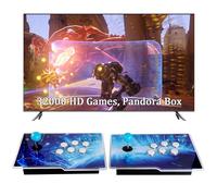 Hedlaoy 32000 Games 3D Pandora Box Arcade Game Console,Retro Video Game Machine for TV, 1280x720 HD Output,Search/Save/Hide/Pause Games,Support 4 Players,Two Splited Joysticks.