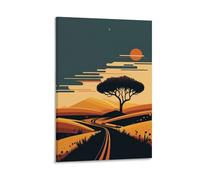 Hedlektio Echoes of Nature Poster Landscapes Canvas Art Painting Office Home Wall Decor Gifts 16x24inch(40x60cm)