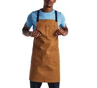 hedley & bennett Denver Brown Cossback Apron,Professional Chef Apron with Pockets and Cross-Back Straps for Cooking & Grilling,Kitchen Aprons for Men & Women, Denver Brown, Default