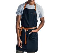 Hedley & Bennett Midnight Blue Essential Apron,Professional Chef Apron with Pockets and Adjustable Bib Strap for Cooking & Grilling,Kitchen Aprons for Men & Women, Midnight Blue, Default