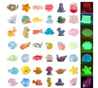 Hedmedum 42 Pieces Mini Marine Life Figures, Ocean Animal Figures Resin Decoration for DIY Aquarium Garden Party Favor Decoration Small Fish