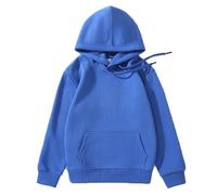 Hedmy Kids Hoodie Boys Girls Long Sleeve Hooded Pullover Sweatshirt with Pockets Drawstring Athletic T-Shirt Blue 7-8 Years