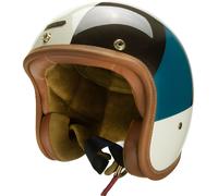Hedon Hedonist Cosmos ECE, open face helmet L White/Brown/Dark Blue