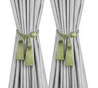 HedongHexi 2 Pack Curtain Tiebacks with Tassel, Decorative Curtain Holdback