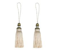 HedongHexi 2 Pack Tassel 21cm/ 8 Inch Key Tassel with Loops, Handmade Tassel Craft, DIY Accessories for Home Decoration