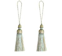 HedongHexi 2 Pack Tassel Key Tassel with Loops for Home Decoration