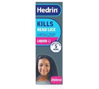 Hedrin Kills Headlice Liquid Gel, Fast and Effective Lice and Nit Treatment, Kills Head Lice and Eggs, 8 Treatments, Clinically Tested, Suitable for Adults and Children, 250ml