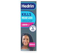 Hedrin Kills Headlice Liquid Gel, Fast and Effective Lice and Nit Treatment, Kills Head Lice and Eggs, 4 Treatments, Clinically Tested, Suitable for Adults and Children, 100ml
