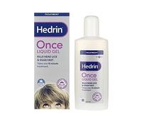 Hedrin Once Liquid Gel, Fast & Effective Lice & Nit Treatment, Kills Head Lice & Eggs, Clinically Tested, Suitable for Adults & Children, 1 x 250ml (10 x 25ml Treatments)