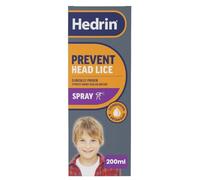 Hedrin Prevent Head Lice Spray, Easy, No Fuss Nit Protection Treatment, Clinically Tested, Suitable for Adults & Children, 1 x 200ml (Formerly Protect & Go Spray - Packaging May Vary)
