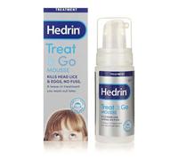 Hedrin Treat and Go Leave-In Mousse, Fast, No Fuss Lice and Nit Treatment, Kills Head Lice and Eggs, 4 Treatments, Clinically Tested, Suitable for Adults and Children, 100ml