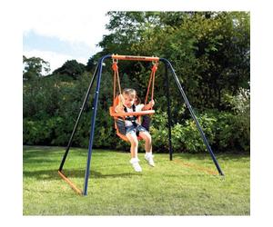 Hedstrom 2-In-1 Delxue Swing Set Two In One For Baby Toddler And Child
