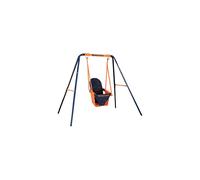 Hedstrom Folding Toddler Swing Super Fun First Swing with High Back Support Indoor and Outdoor Play Robust Steel Frame Adjustable Ropes Comfortable