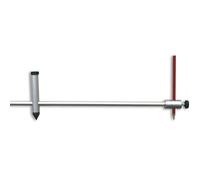hedue® Beam Compass - Large Compass for Drawing, Woodworking Compass Made of anodised Aluminium, scribing Compass with a Pencil Holder (Beam Compass, Aluminium, 50 cm)