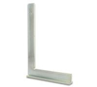 hedue® Engineer's Square with Stop - Galvanised Steel Try Square Metal 90 Degree Right Angle Tool 300 mm x 175 mm