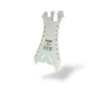 Hedue® Marking Template M210 - with 20 Stop Edges from 5 to 100 mm, Marking Tool for Plumbers, Roofers and Tinsmiths, Tinsmith Tool (Curved)