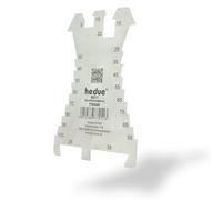 Hedue® Marking Template M211 - with 20 Stop Edges from 5 to 100 mm and 28/38 Standing Seam, Marking Tool for Plumbers, Roofers and Tinsmiths, Tinsmith Tool (Straight)