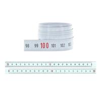 hedue® Self-Adhesive Measuring Tape 10 m Right-to-Left - Adhesive steel scale for retrofitting workbenches and machines