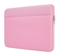 HEDUGO Laptop Sleeve Bag Compatible with 15.6 inches HP Dell Asus Lenovo Laptop Case with Zipper Accessory Pocket Padded Computer Pouch Cover Shockproof Protective for 15.6” Laptop,Pink