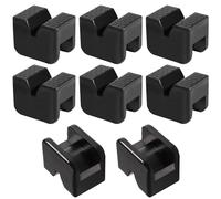 Hedume 8 Pack Jack Stand Pads, Universal Rubber Jack Pad Adapter, Slotted Frame Rail Pinch welds Protector