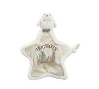 Rainbow Designs Harry Potter Hedwig Comfort Blanket - Soft Plush Newborn Comforter with Snowy Owl Design - Star-Shaped Baby Blanket with Hogwarts Illustration & Knotted Corner for Sensory Play