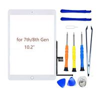 Hedywei Screen Replacement for iPad 7th / 8th Gen 10.2" Touch Digitizer Glass for 7th 8th Generation 2019/2020 A2197 A2198 A2200 A2270 A2428 A2429 A2430 + Home Button,Full Repair Kit