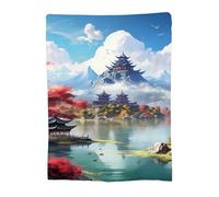 Heeboode Flannel Blanket Classical Soft Throw Blanket for Sofa Couch Bed, Warm Cosy Blankets and Throws, Office Home Decor Friendship Gift for Women Adults Kids, All Seasons 75x100cm 14-673