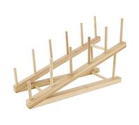 heedpeiur Bamboo Wooden Dish Rack, Dish Stand Drainers, Plate Rack For Cupboard,Lid Organiser, Pot Lid Holder, Dish Organizer,Kitchen Cabinet Organizer