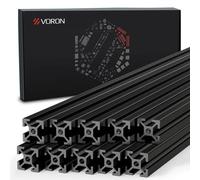 Heegkqu Extrusion Frame Kit for Voron 2.4 3D Printer, Anodized Blind Joints for VORON EXTRUSIONS, 350mm, Black, 2020