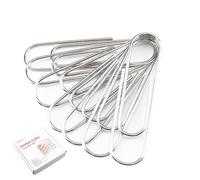 HEEHEE 35 PCS 4 Inch Silver Large Paper Clips - Rust Resistant and Bend Proof, Smooth Finish, Large Jumbo Paperclips for Office School, Documents, Card