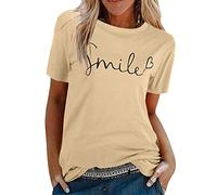 heekpek Women Bee Kind T Shirt Ladies Blouse T-Shirt Crew Neck Graphic Tee Women Short Sleeve Summer Tops, Size S,