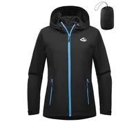 heekpek Women's Waterproof Jacket Coat for Women UK Raincoat Lightweight Ladies Packable Parka Hooded Zip Outdoor Windbreaker Breathable Softshell Jackets Windproof Coats with Pockets