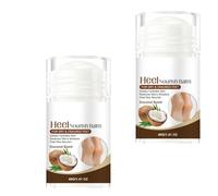 Heel Balm for Dry Cracked Feet, Deeply Hydrating Foot Cream with Coconut Scent, Foot Cream to Rough Chapped Heels, Urea Heel Balm for Dry Cracked Feet, Nourish Lotion with Rough Heels (2PCS)