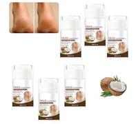 Heel Balm for Dry Cracked Feet, Deeply Hydrating Foot Cream with Coconut Scent, Foot Cream to Rough Chapped Heels, Urea Heel Balm for Dry Cracked Feet, Nourish Lotion with Rough Heels (6PCS)